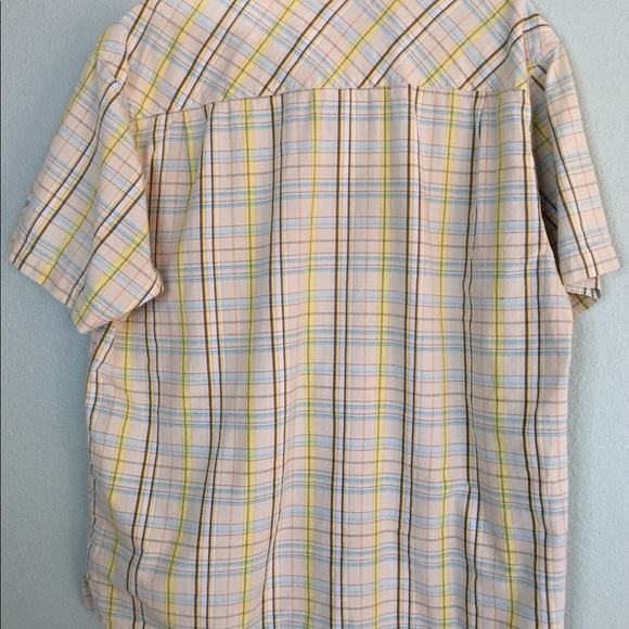 Mens Gordon Smith Large Striped Collared Short Sleeve Button Up - Picture 4 of 6